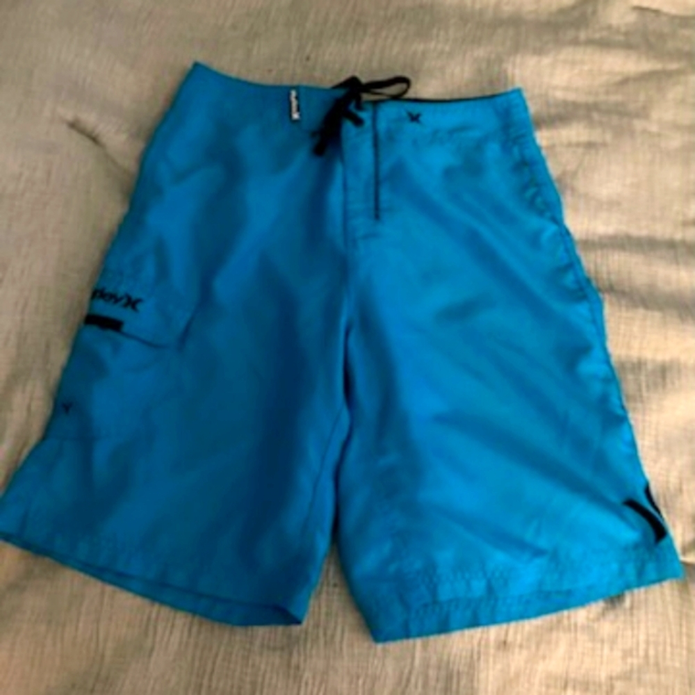 Blue Swim Shorts by Hurley, size 30